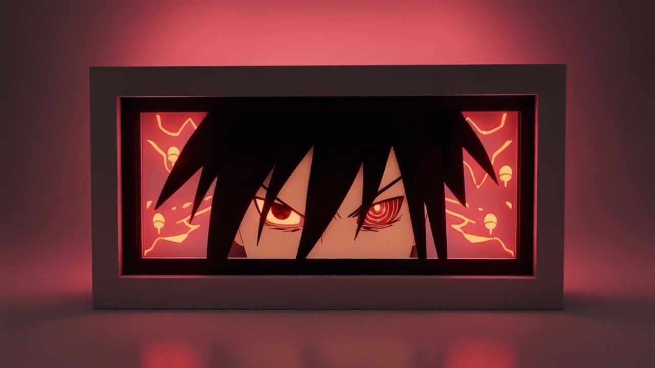 Zoro 3D Layered Paper Light Box – LED Anime Decor