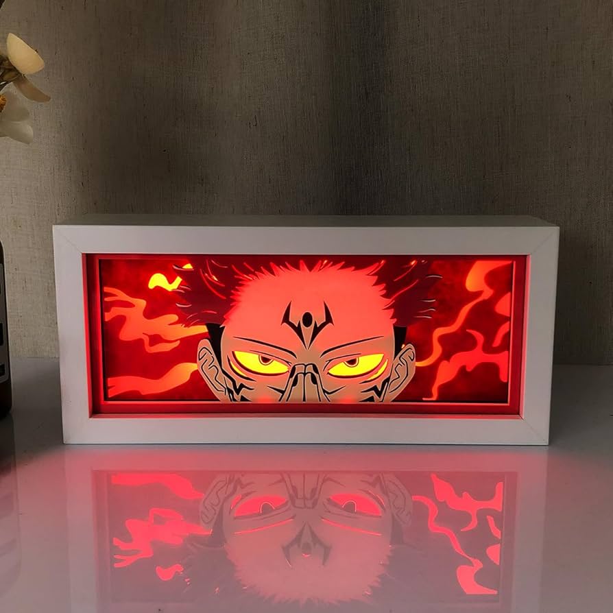 Zoro 3D Layered Paper Light Box – LED Anime Decor