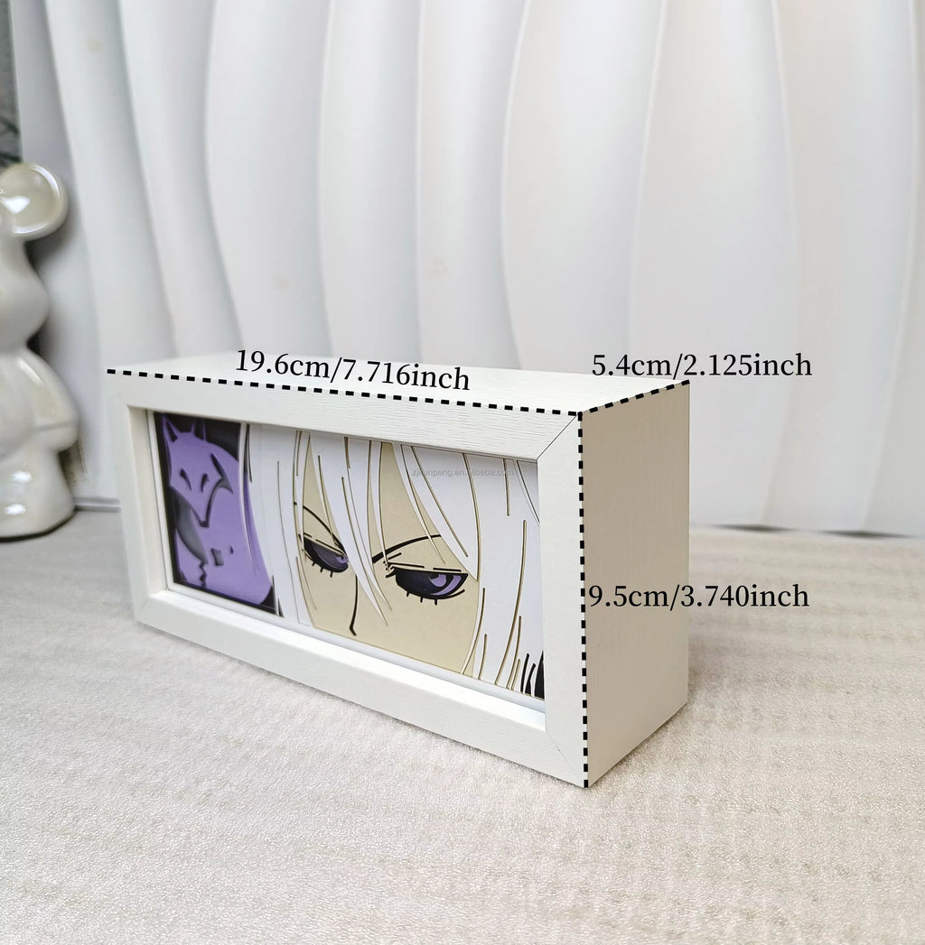 Zoro 3D Layered Paper Light Box – LED Anime Decor