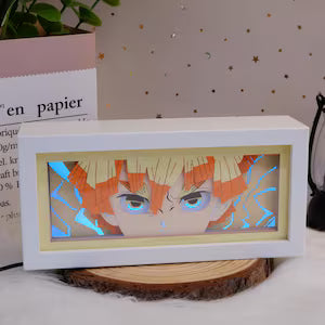 Zoro 3D Layered Paper Light Box – LED Anime Decor