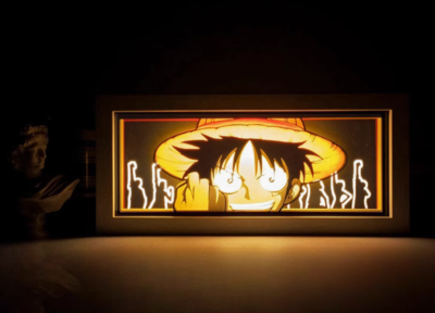 Zoro 3D Layered Paper Light Box – LED Anime Decor